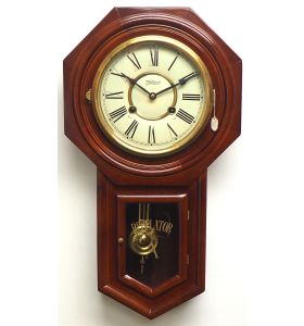 Very Good Vintage Highlands Vienna Wall Clock –1980s mechanical wall clock  