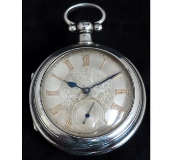 Antique Silver Pair Case Pocket Watch Fusee Lever Escapement Key Wind Silver Huntly & Losstemouth – A Simpson