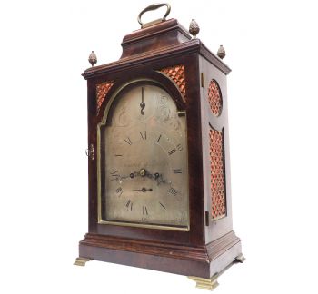 Antique Georgian Twin Fusee English Bracket Clock Verge Clock by Fenwick L Shields   