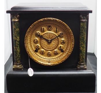 American 8-Day Mock Slate Mantle Clock – Striking Mantel Clock by Sessions